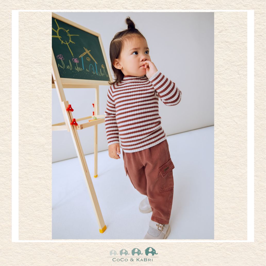 Mayoral Baby Girl Cargo Pants - Terracotta, CoCo & KaBri Children's Boutique