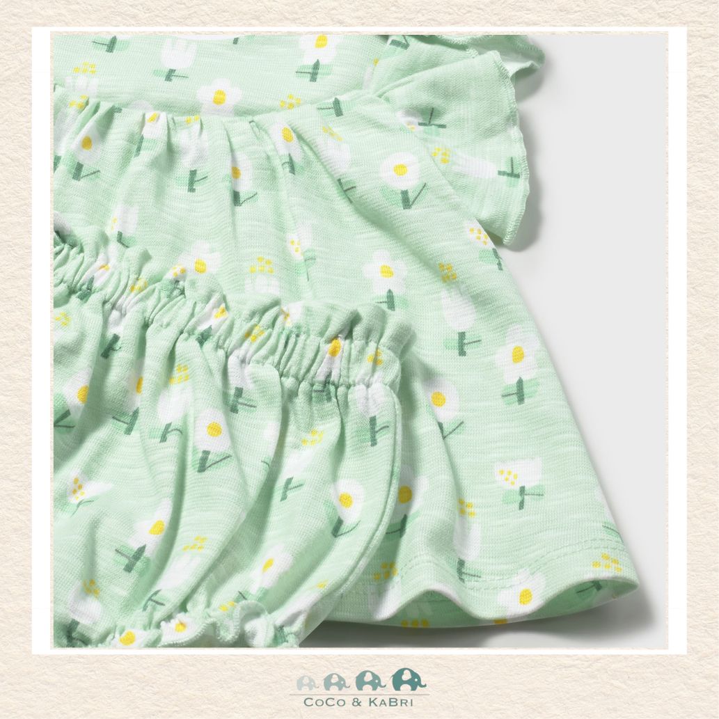 Close-up of Mayoral dress fabric showing the premium pure cotton weave and delicate boutique finish | Canada