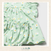 Close-up of Mayoral dress fabric showing the premium pure cotton weave and delicate boutique finish | Canada