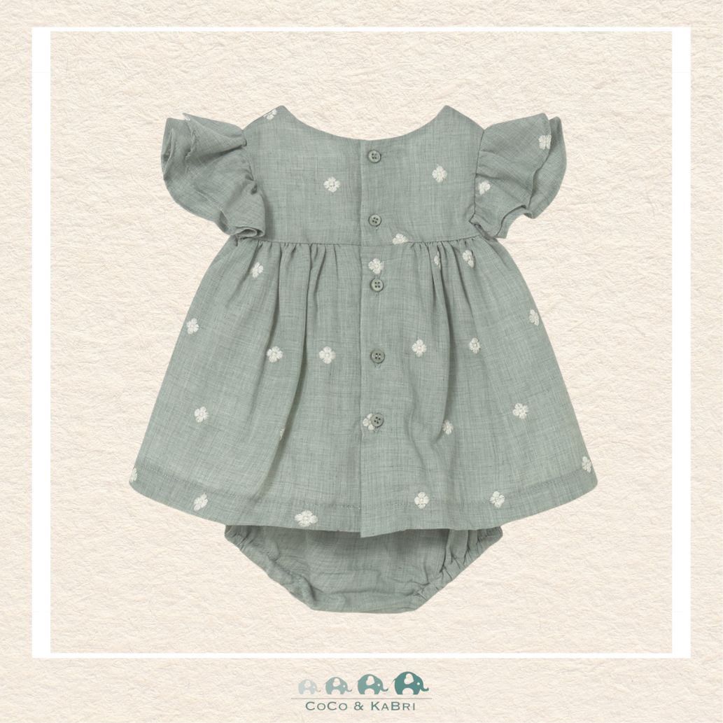 Back view of Mayoral baby girl dress showing the high-quality tailoring and soft 100% cotton lining | Canada