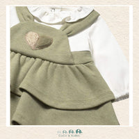 Mayoral: Baby Girl Green Overall Skirt with White top, CoCo & KaBri Children's Boutique