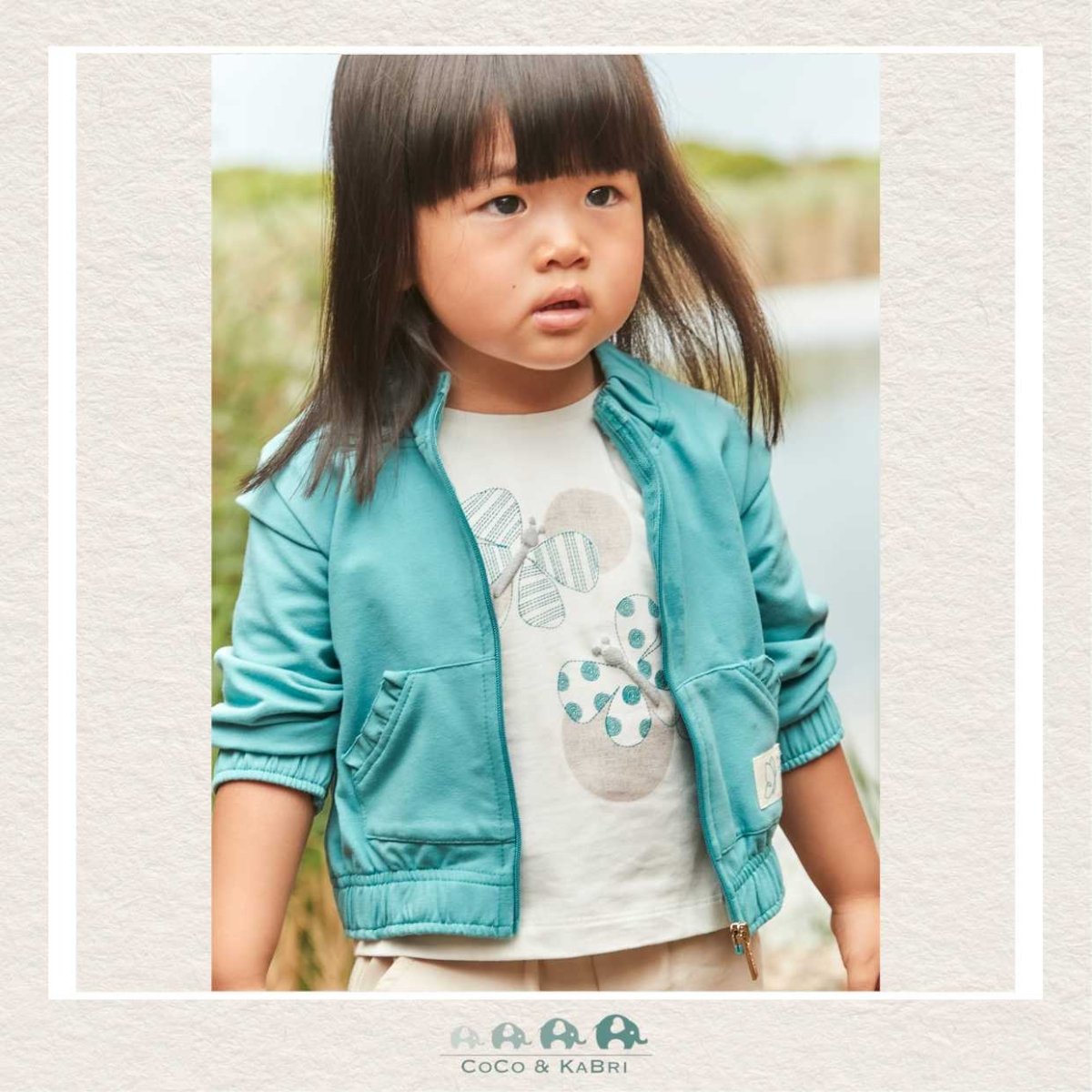 Mayoral Baby Girl Short Sleeve T-shirt - Blue Butterfly, CoCo & KaBri Children's Boutique