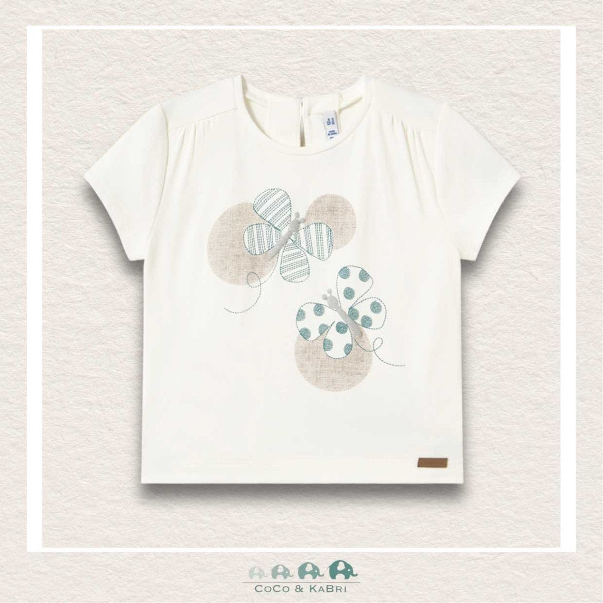 Mayoral Baby Girl Short Sleeve T-shirt - Blue Butterfly, CoCo & KaBri Children's Boutique