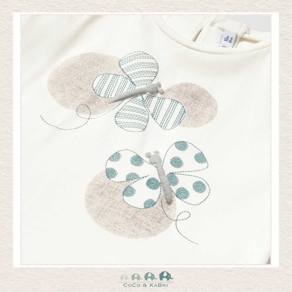 Mayoral Baby Girl Short Sleeve T-shirt - Blue Butterfly, CoCo & KaBri Children's Boutique