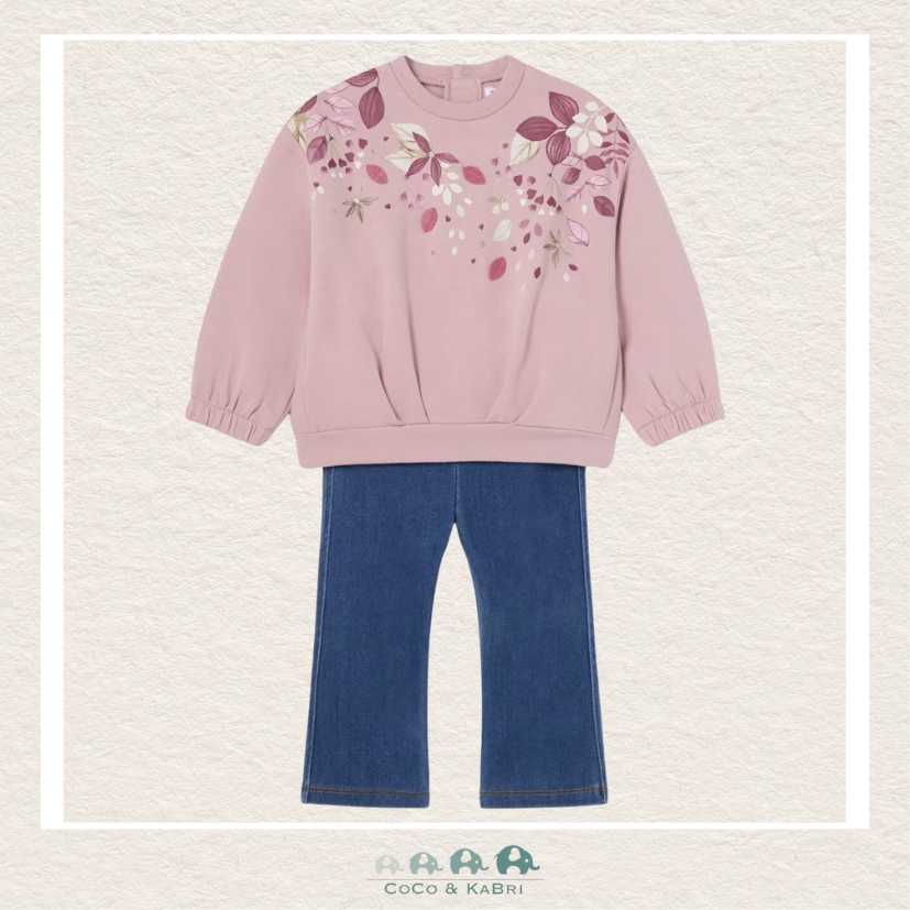 Mayoral Baby Girl Sweatshirt & Denim Pants, CoCo & KaBri Children's Boutique