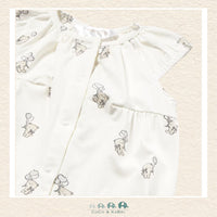 Close-up of Mayoral fabric showing the soft-touch teddy texture and premium cotton-elastane blend | Canada