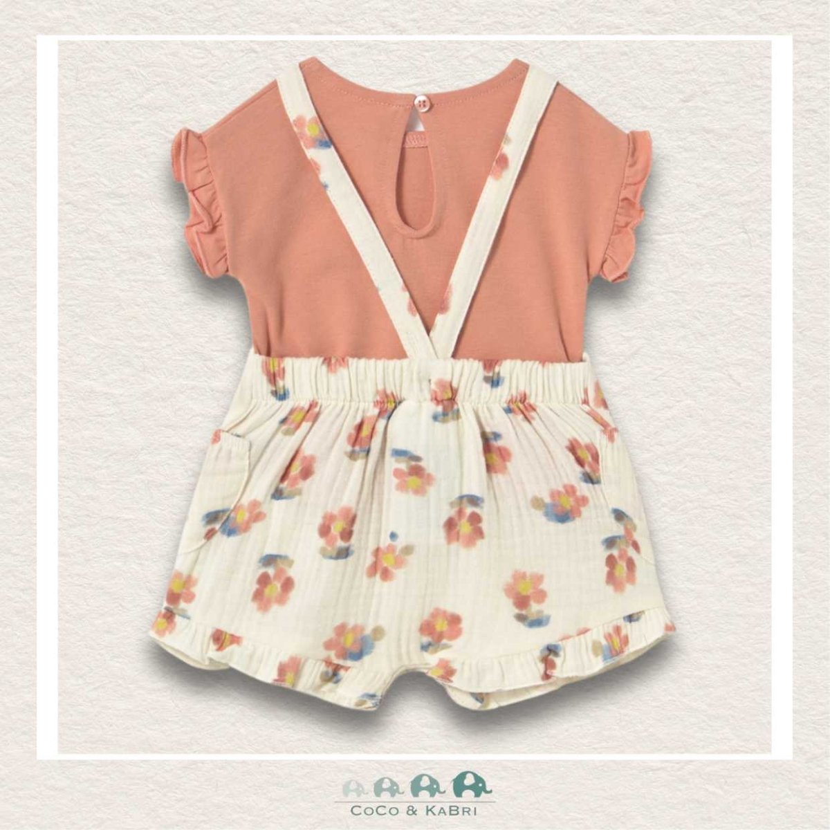 Mayoral Baby Girl Tshirt & Floral Overall Set, CoCo & KaBri Children's Boutique