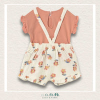 Mayoral Baby Girl Tshirt & Floral Overall Set, CoCo & KaBri Children's Boutique