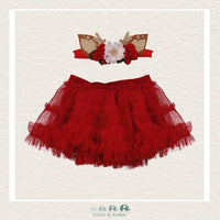 Mayoral Baby Girl Tulle Skirt and Reindeer Diadem, CoCo & KaBri Children's Boutique