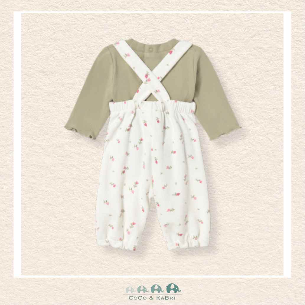 Mayoral Baby Girl Two Piece Overall & Shirt Set, CoCo & KaBri Children's Boutique, Brooks Alberta Canada