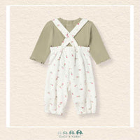 Mayoral Baby Girl Two Piece Overall & Shirt Set, CoCo & KaBri Children's Boutique, Brooks Alberta Canada