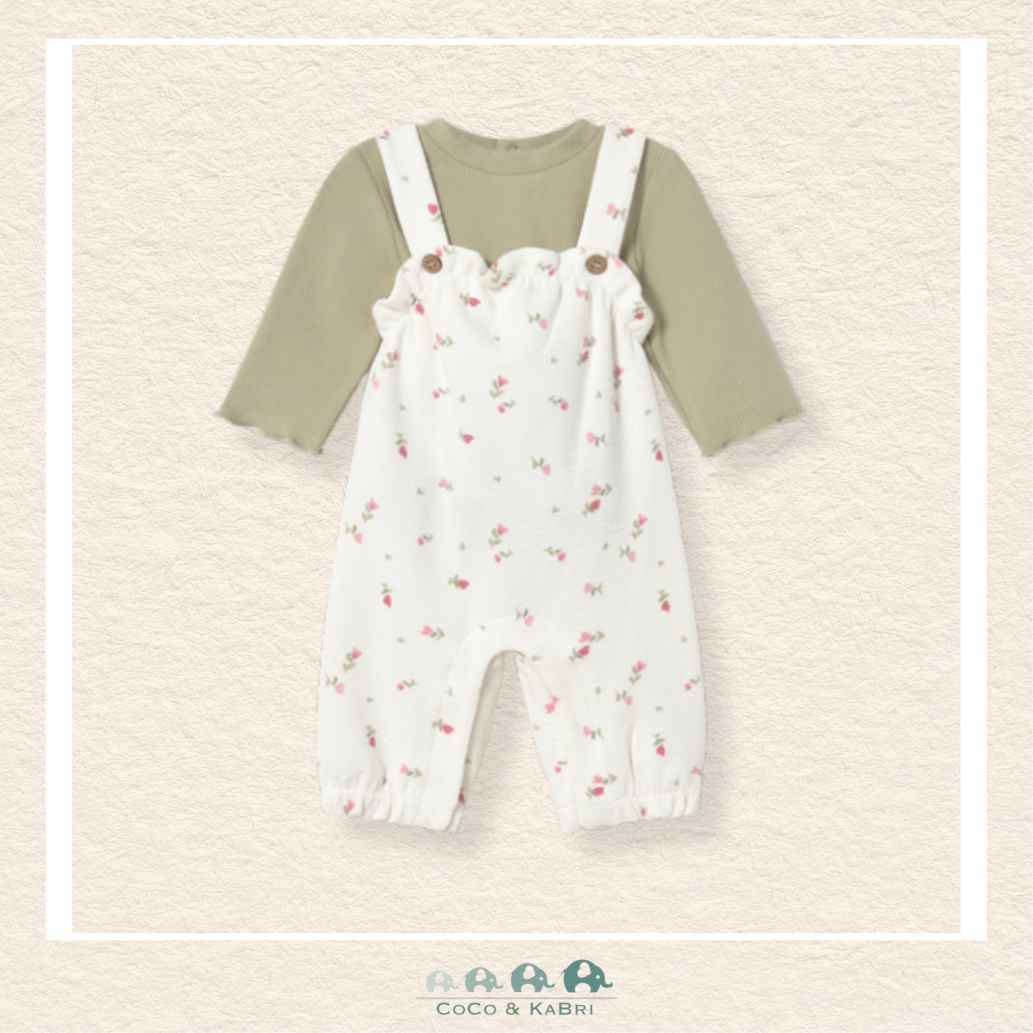 Mayoral Baby Girl Two Piece Overall & Shirt Set, CoCo & KaBri Children's Boutique, Brooks Alberta Canada