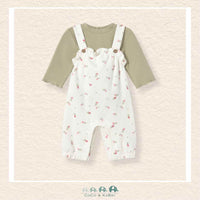 Mayoral Baby Girl Two Piece Overall & Shirt Set, CoCo & KaBri Children's Boutique, Brooks Alberta Canada