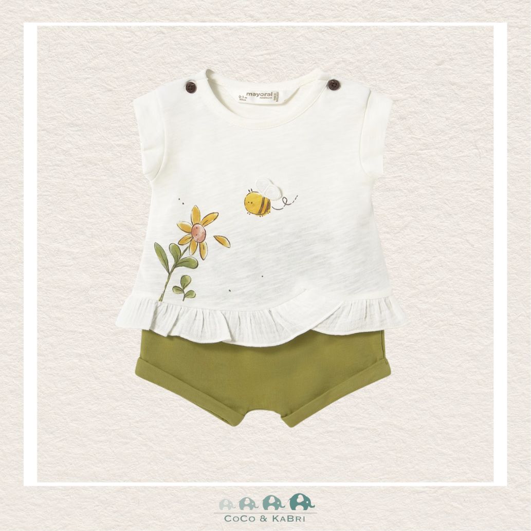 Mayoral Baby Girl Two Piece Short Set (Green Shorts), CoCo & KaBri Children's Boutique