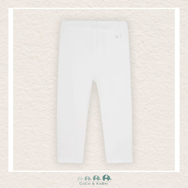 Mayoral: Baby Girl White Color Leggings, CoCo & KaBri Children's Boutique