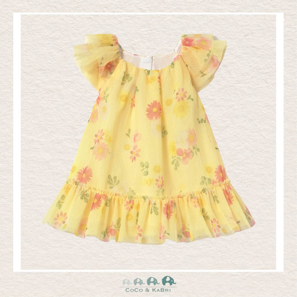 Mayoral Baby Girl Yellow Floral Dress, CoCo & KaBri Children's Boutique