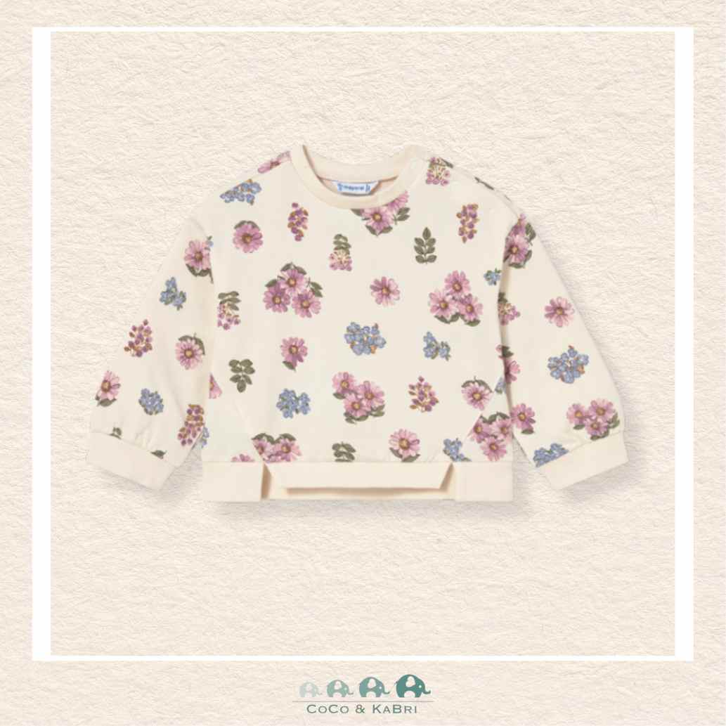 Mayoral Baby Girl/Toddler Floral Sweatshirt, CoCo & KaBri Children's Boutique, Brooks Alberta Canada
