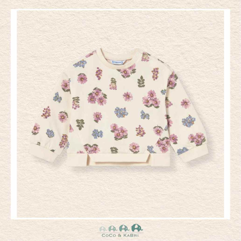 Mayoral Baby Girl/Toddler Floral Sweatshirt, CoCo & KaBri Children's Boutique, Brooks Alberta Canada