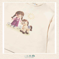 Mayoral: Baby Girl/Toddler Long Sleeve Tshirt - Girl with Horse, CoCo & KaBri Children's Boutique, Brooks Alberta Canada