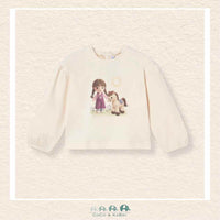 Mayoral: Baby Girl/Toddler Long Sleeve Tshirt - Girl with Horse, CoCo & KaBri Children's Boutique, Brooks Alberta Canada