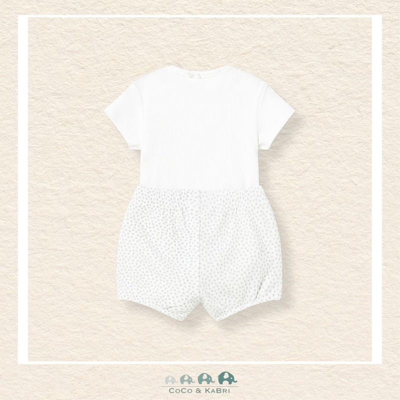 Back view of Mayoral baby unisex outfit showing the high-quality tailoring and durable cotton-elastane construction | Canada
