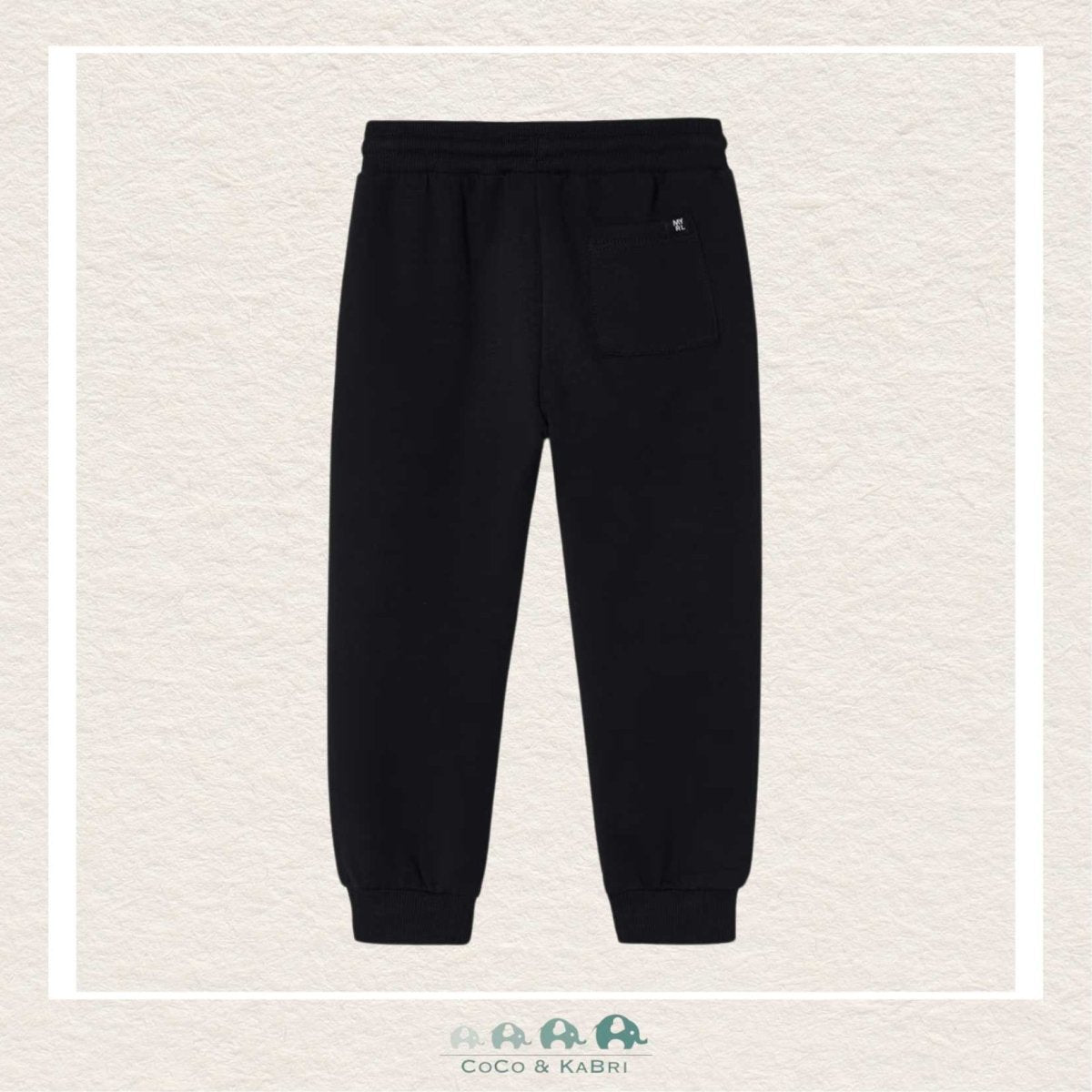 Mayoral Basic Cuffed Fleece Trousers Black, CoCo & KaBri Children's Boutique