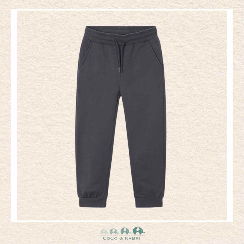 Mayoral Boys: Basic Cuffed Fleece Pants - Blackboard, CoCo & KaBri Children's Boutique, Brooks Alberta Canada