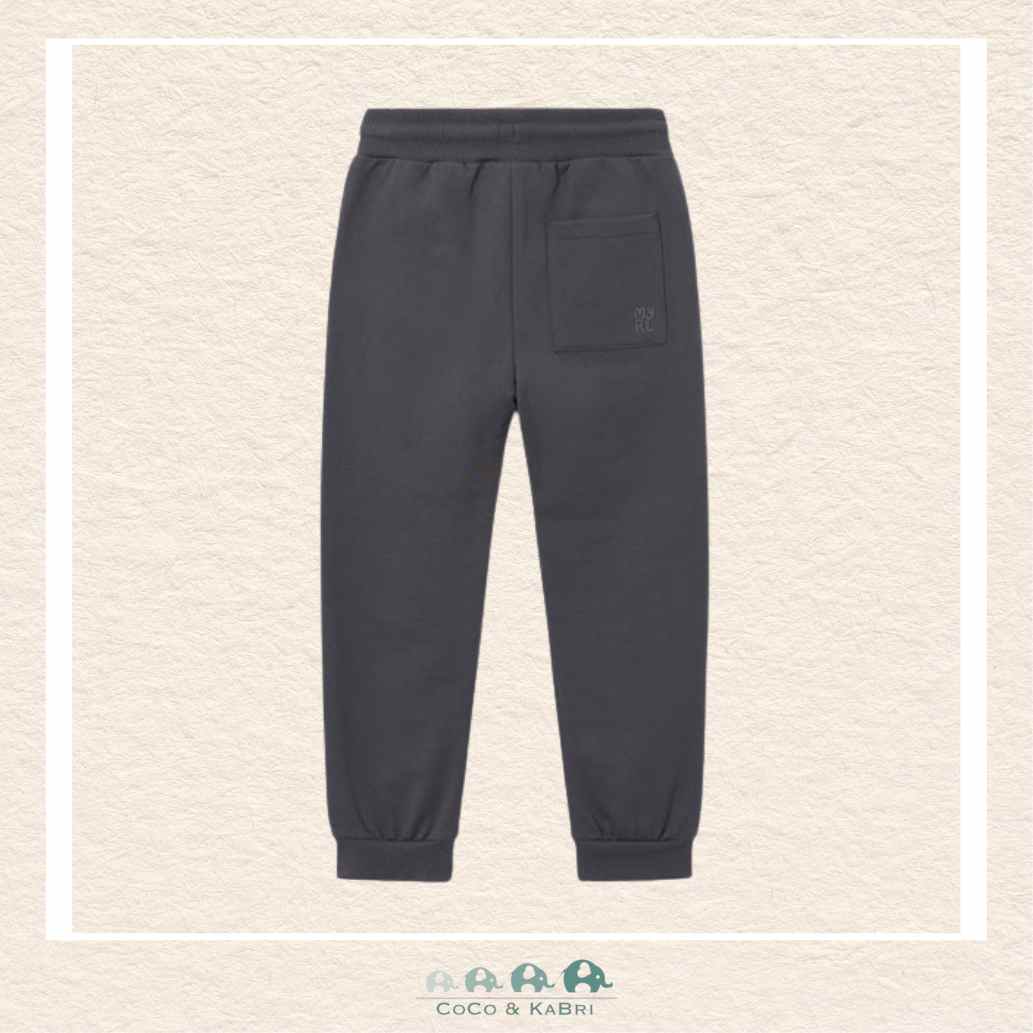 Mayoral Boys: Basic Cuffed Fleece Pants - Blackboard, CoCo & KaBri Children's Boutique, Brooks Alberta Canada