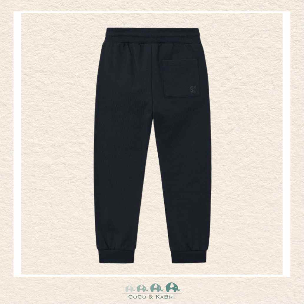Mayoral Boys: Basic Cuffed Fleece Pants - Black, CoCo & KaBri Children's Boutique, Brooks Alberta Canada