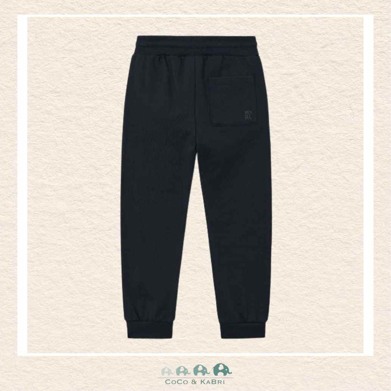 Mayoral Boys: Basic Cuffed Fleece Pants - Black, CoCo & KaBri Children's Boutique, Brooks Alberta Canada