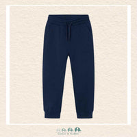 Mayoral Boys: Basic Cuffed Fleece Pants - Blue, CoCo & KaBri Children's Boutique, Brooks Alberta Canada