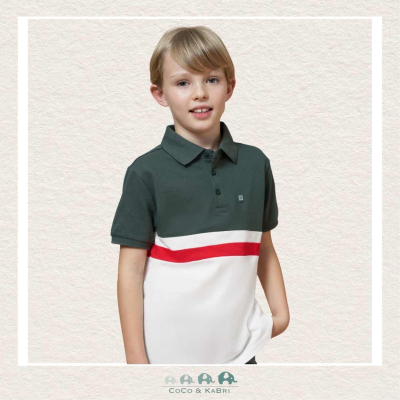 Mayoral: Boys Color Block Polo Shirt, CoCo & KaBri Children's Boutique