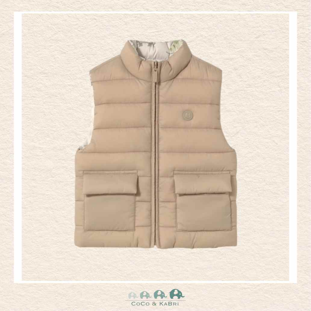 Mayoral: Boys Dinosaur Reversible Vest, CoCo & KaBri Children's Boutique, Brooks Alberta Canada