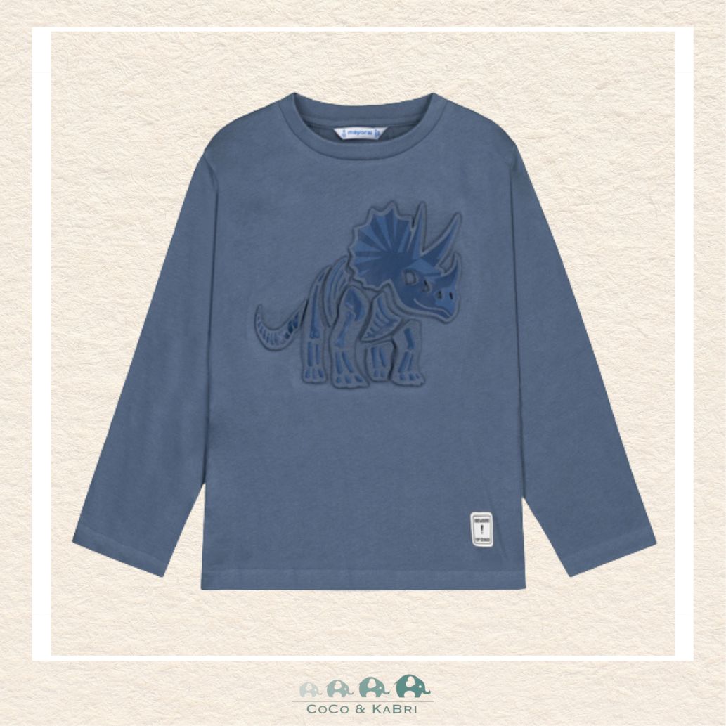 Mayoral Boys Embossed Dinosaur Tshirt, CoCo & KaBri Children's Boutique