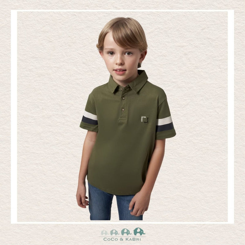 Mayoral: Boys Green Polo Shirt, CoCo & KaBri Children's Boutique