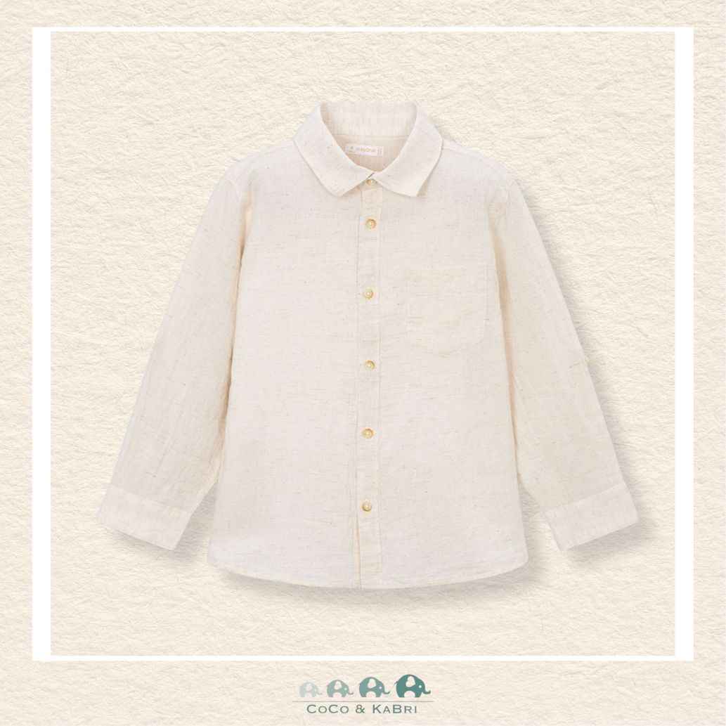Mayoral: Boys' Linen Button Up Shirt, CoCo & KaBri Children's Boutique