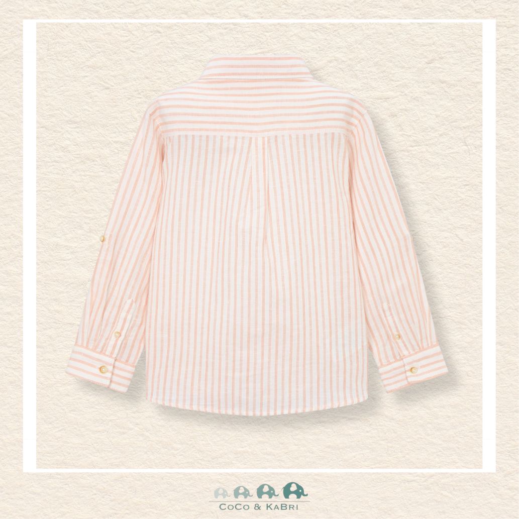 Mayoral: Boys' Peach Button Up Shirt, CoCo & KaBri Children's Boutique