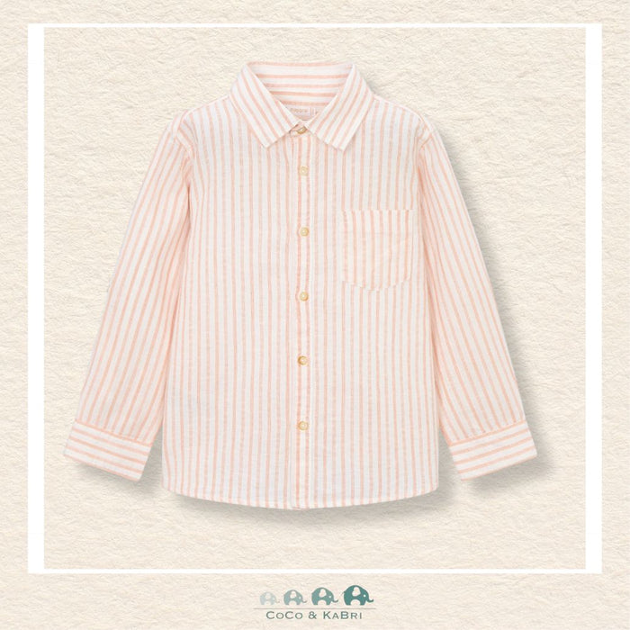 Mayoral: Boys' Peach Button Up Shirt, CoCo & KaBri Children's Boutique