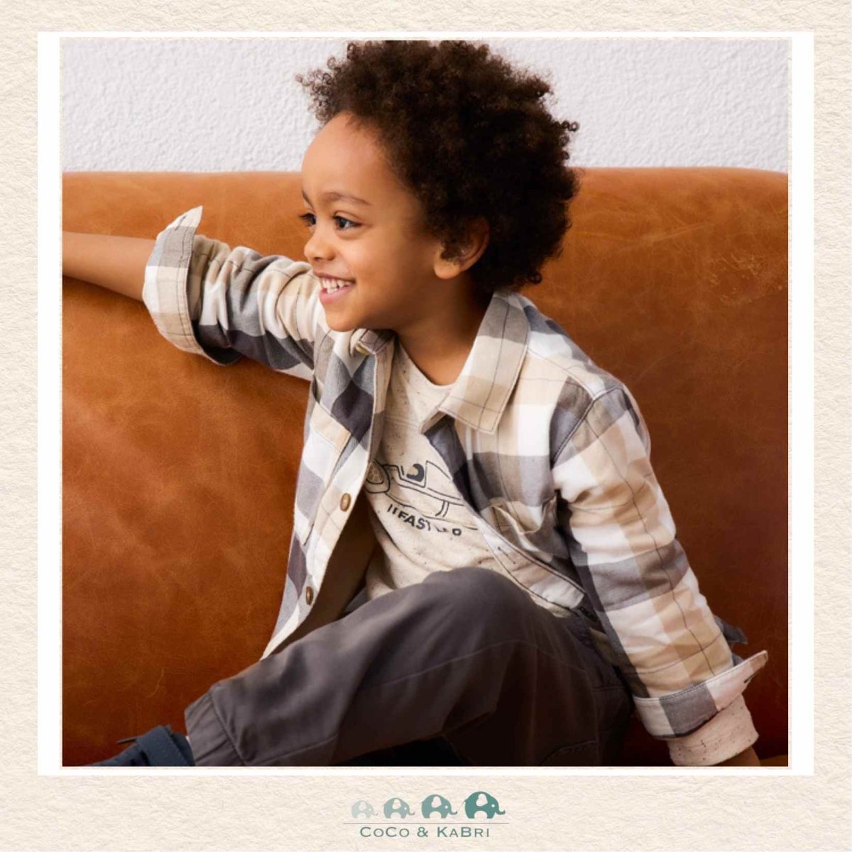 Mayoral Boys: Plaid Overshirt, CoCo & KaBri Children's Boutique, Brooks Alberta Canada