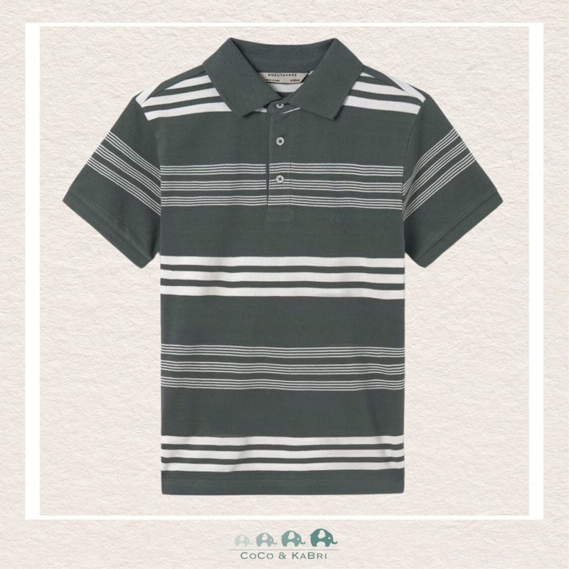 Mayoral: Boys Polo Shirt - Agave Stripes, CoCo & KaBri Children's Boutique