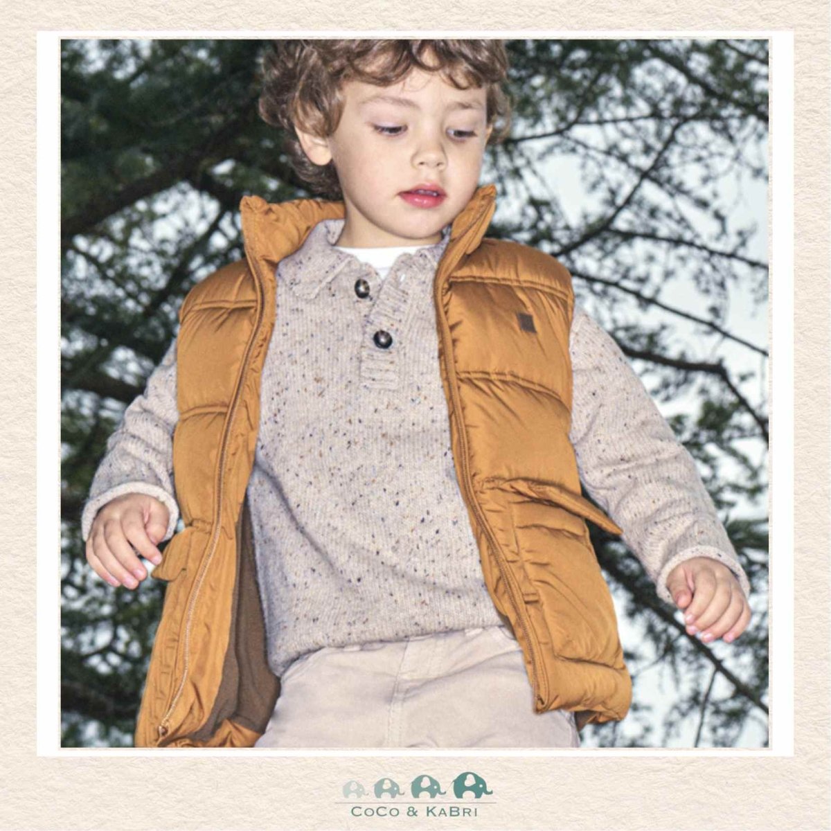 Mayoral Boys Puffer Vest - Mud, CoCo & KaBri Children's Boutique, Brooks Alberta Canada