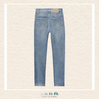 Back view of Mayoral boys denim pants showing the high-quality tailoring and reinforced stitching for daily wear | Canada