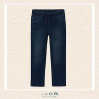 Mayoral Boys Soft Denim Jogger Denim - Blue/Black, CoCo & KaBri Children's Boutique, Brooks Alberta Canada