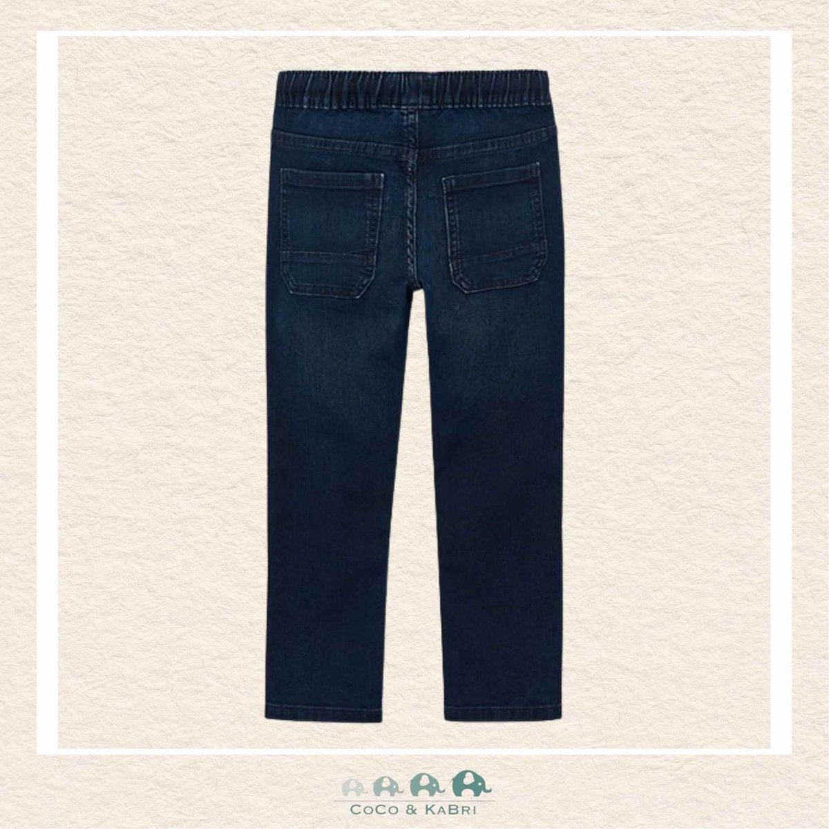Mayoral Boys Soft Denim Jogger Denim - Blue/Black, CoCo & KaBri Children's Boutique, Brooks Alberta Canada