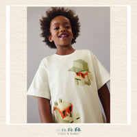 Mayoral Boys Classic T-Shirt on model showing the comfortable fit and playful graphic design | Canada