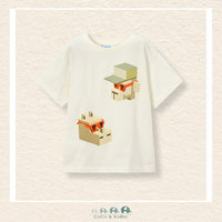 Front view of Mayoral boys graphic tee in soft 100% cotton for sizes 2-10 | Canada