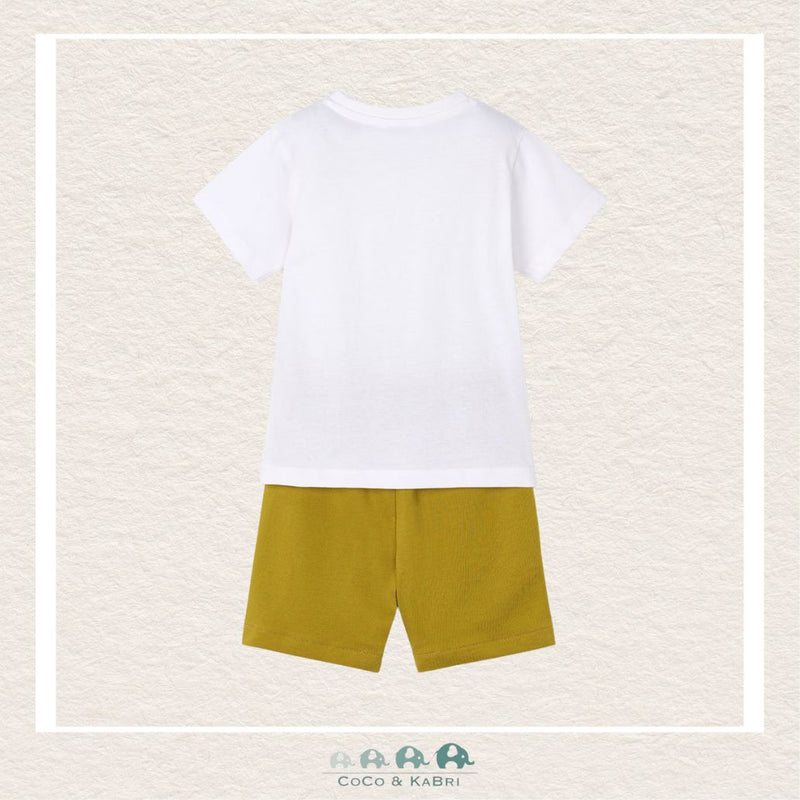 Mayoral Boys Yellow Turtle Tshirt with Shorts, CoCo & KaBri Children's Boutique