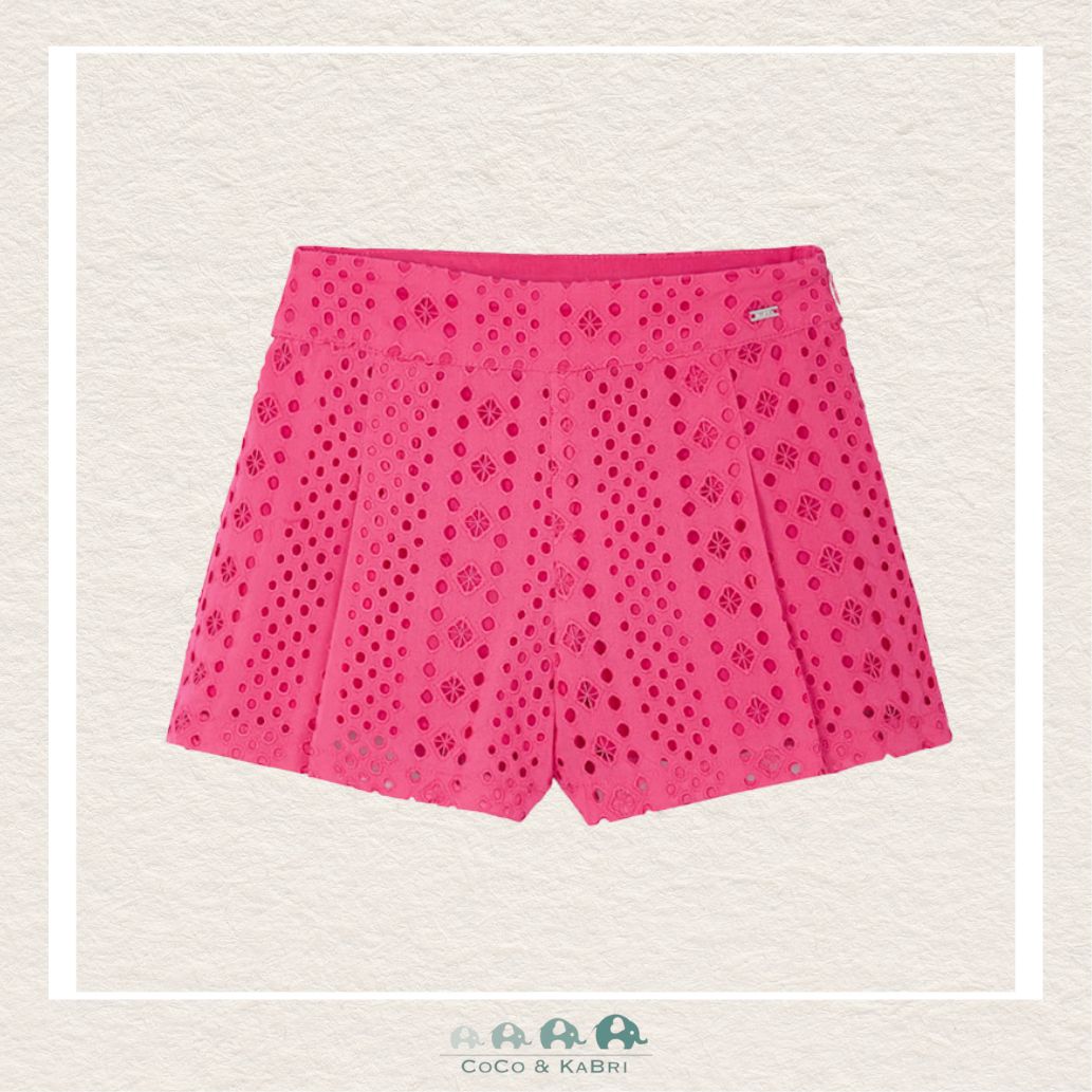 Mayoral Coral Eyelet Shorts, CoCo & KaBri Children's Boutique