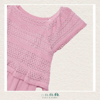Mayoral Crochet style Pink Romper, CoCo & KaBri Children's Boutique