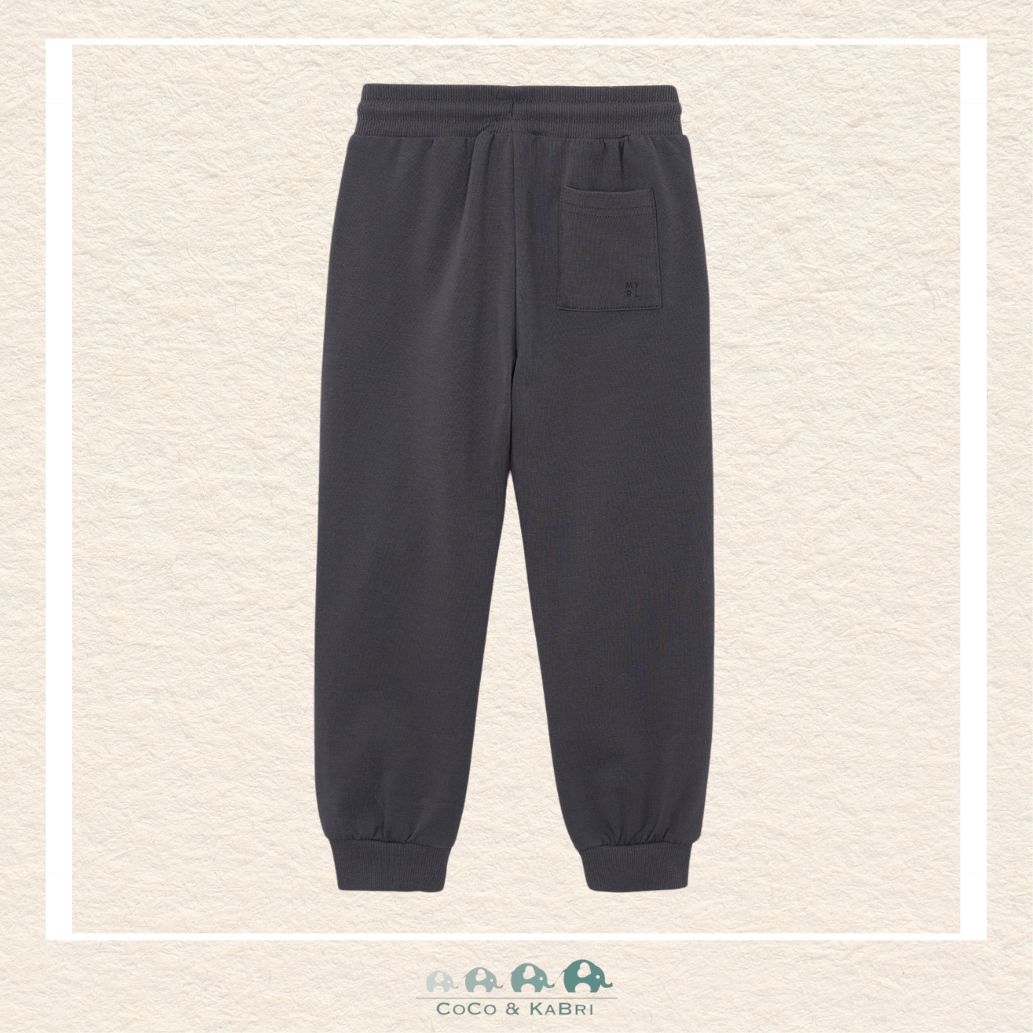 Back view of Mayoral boys cuffed joggers showing the high-quality tailoring and durable 4% elastane stretch construction | Canada